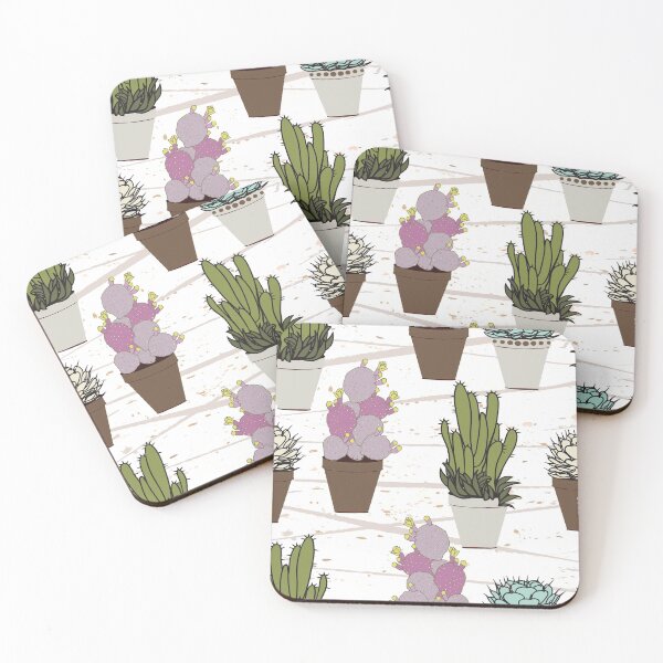 Item preview, Cactus in Pots on Sand designed and sold by Cheryl Graham.