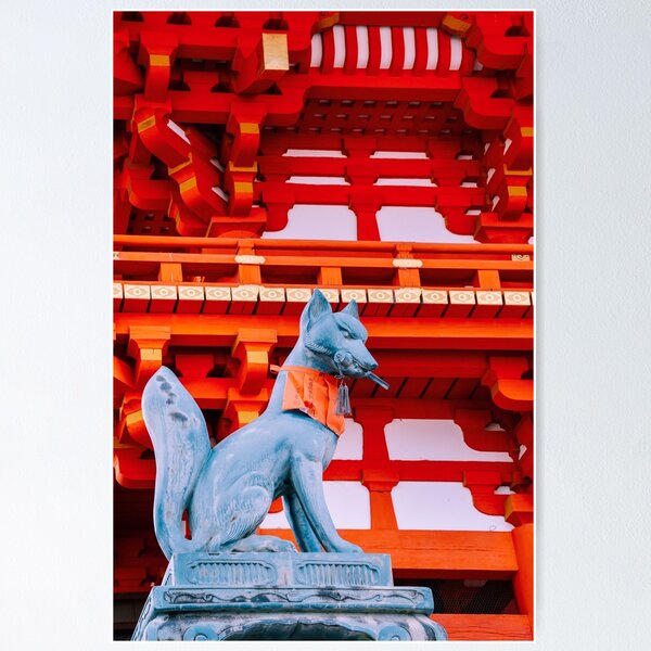 Renard au Fushimi Inari Poster
