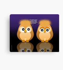 OWL TATTOO Canvas Print