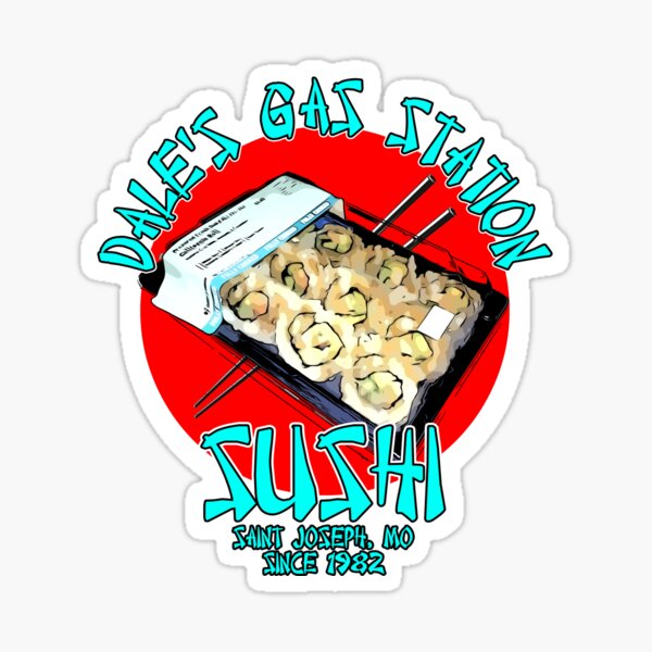Dale's Gas Station Sushi Sticker