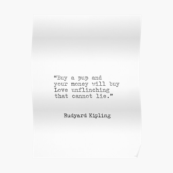 Rudyard Kipling Poster By Arimila Redbubble 3965