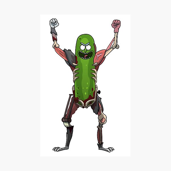 Pickle Rick! Photographic Print