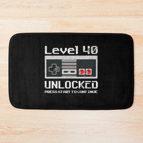 Item preview, 40 Year Old Fourty Birthday Gift Level 40 unlocked gamer designed and sold by majuga.