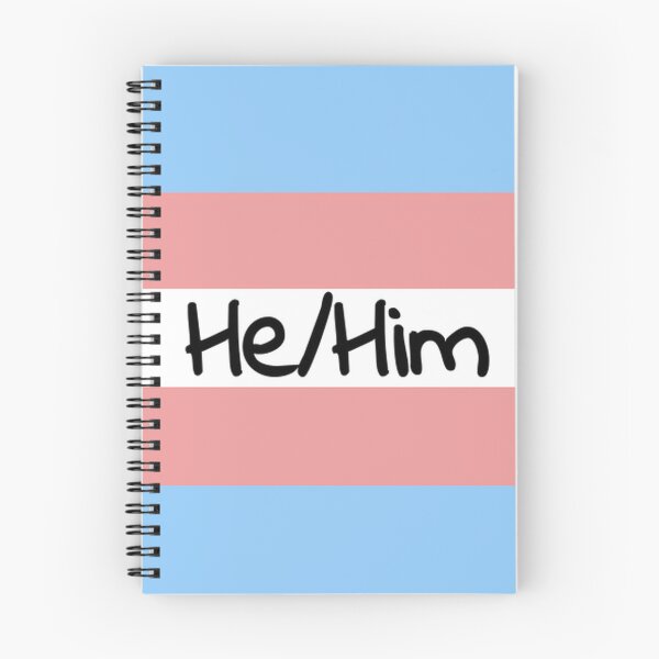 Item preview, Trans Flag w HE/HIM Pronouns!! designed and sold by Loren Chubb.