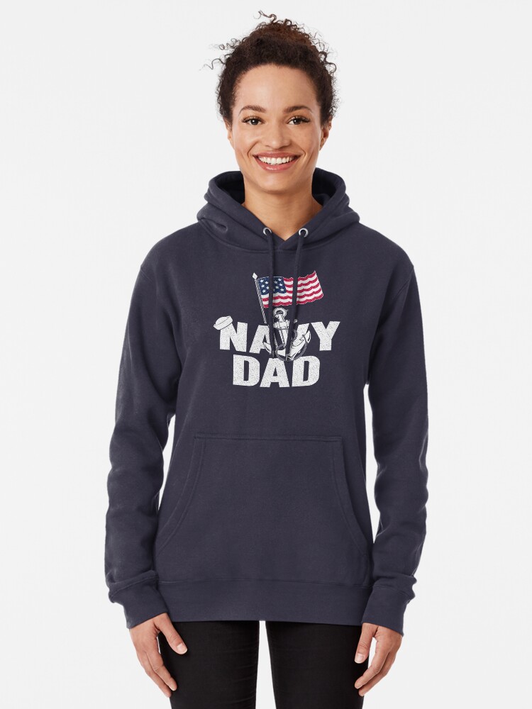 navy dad hoodie