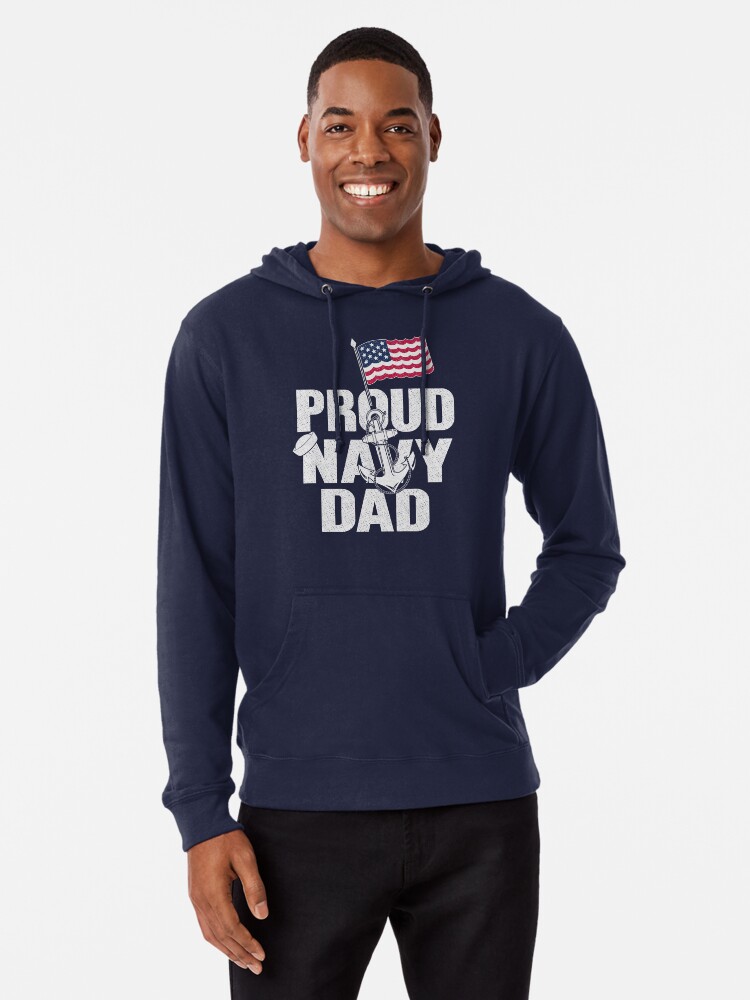 navy dad hoodie