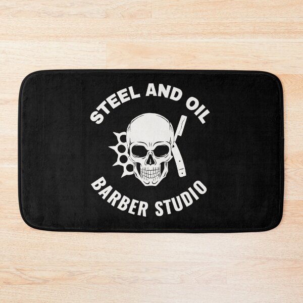 Item preview, Steel and oil barber studio designed and sold by dtmtattoo.