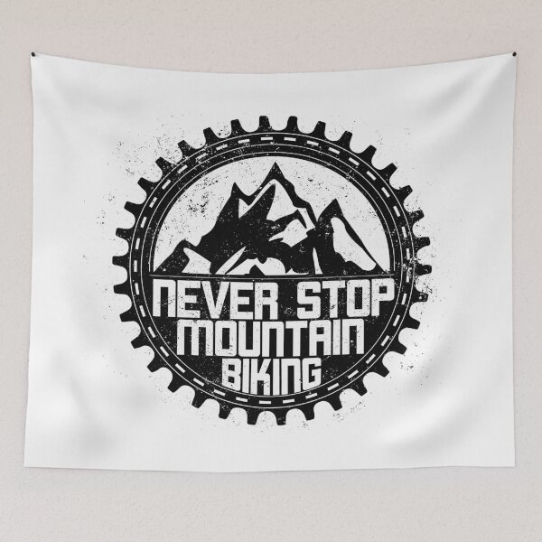 Item preview, Never Stop Mountain Biking Sprocket Chainring black designed and sold by emmjott.