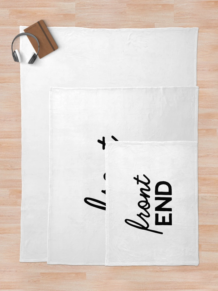 Thumbnail 5 of 6, Throw Blanket, Front End Developer (Inverted) designed and sold by developer-gifts.