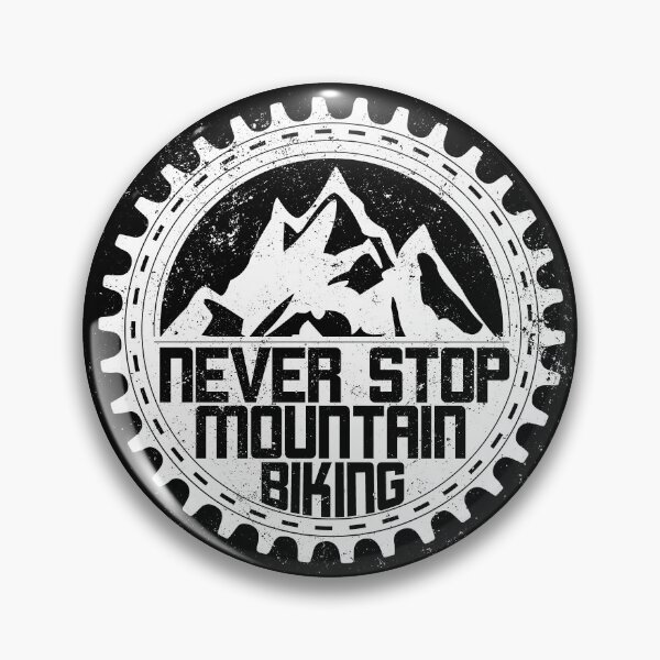 Item preview, Never Stop Mountain Biking Sprocket Chainring white designed and sold by emmjott.