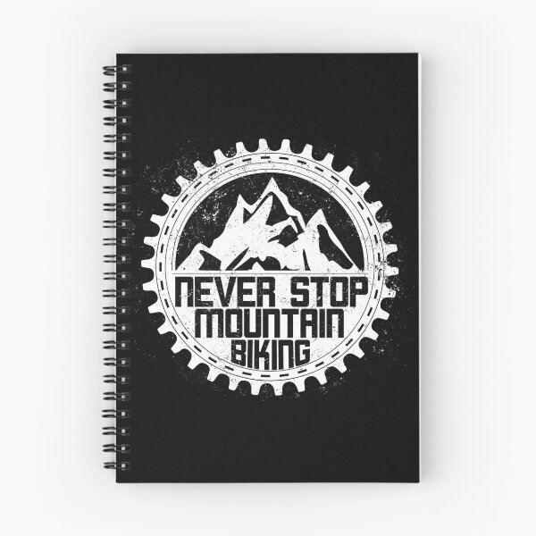 Item preview, Never Stop Mountain Biking Sprocket Chainring white designed and sold by emmjott.