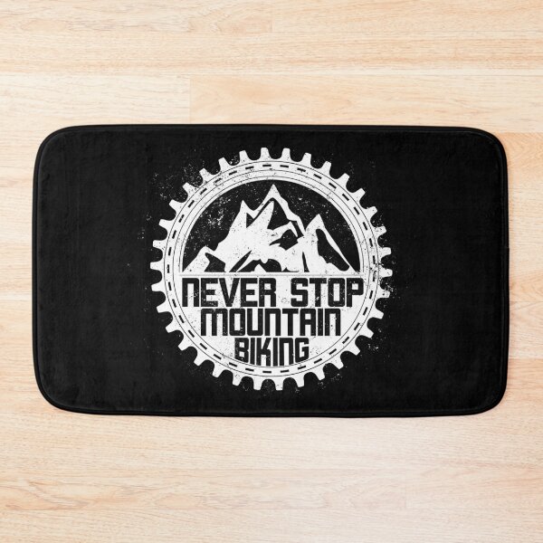 Item preview, Never Stop Mountain Biking Sprocket Chainring white designed and sold by emmjott.