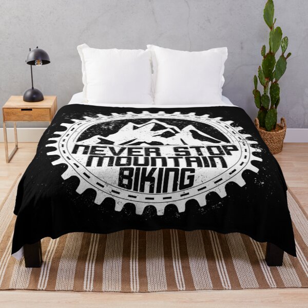 Item preview, Never Stop Mountain Biking Sprocket Chainring white designed and sold by emmjott.