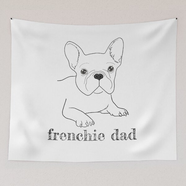 Item preview, Frenchie dad, french bulldog lineart designed and sold by Sofia Dimitriadou.