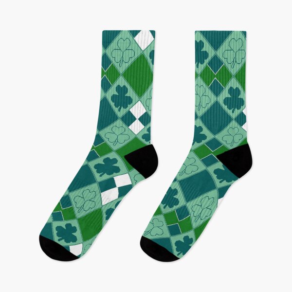 Item preview, True Argyle Shamrock Pixel Pattern designed and sold by potluck.