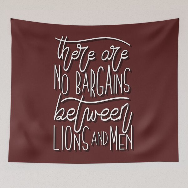 Item preview, There are no bargains between lions and men designed and sold by itsseameh.