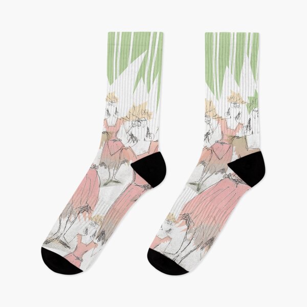 Item preview, Trapeze Lady in Coral and Green Stripes at the Circus Pattern designed and sold by WatersEdgeGal.