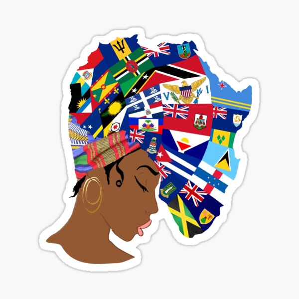 Artikel-Vorschau von Caribbean Queen Kunstdrucke und T-Shirt, designt und verkauft von Vibeology London.