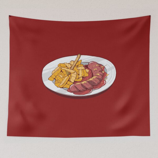Item preview, Currywurst with french fries designed and sold by DerSenat.