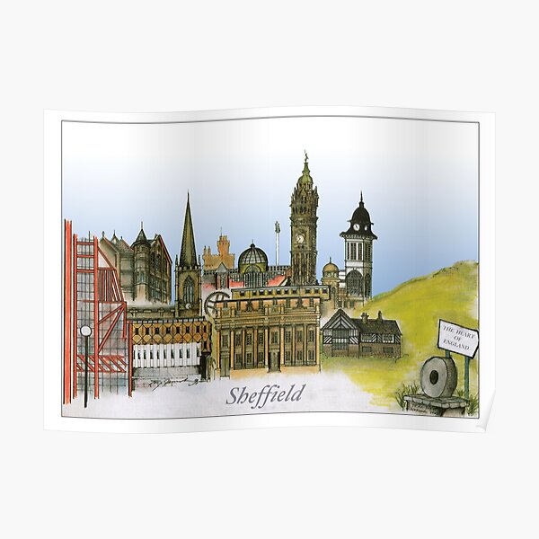 City of Sheffield, UK, tony fernandes Poster