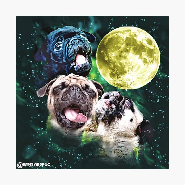 Item preview, Howling Pug designed and sold by darklordpug.