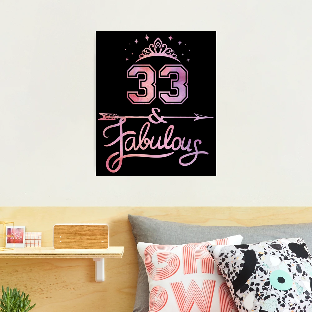 My Mommy is 33 Years Old 33rd Moms Birthday Gift For Her product Tapestry  by Art Grabitees - Fine Art America