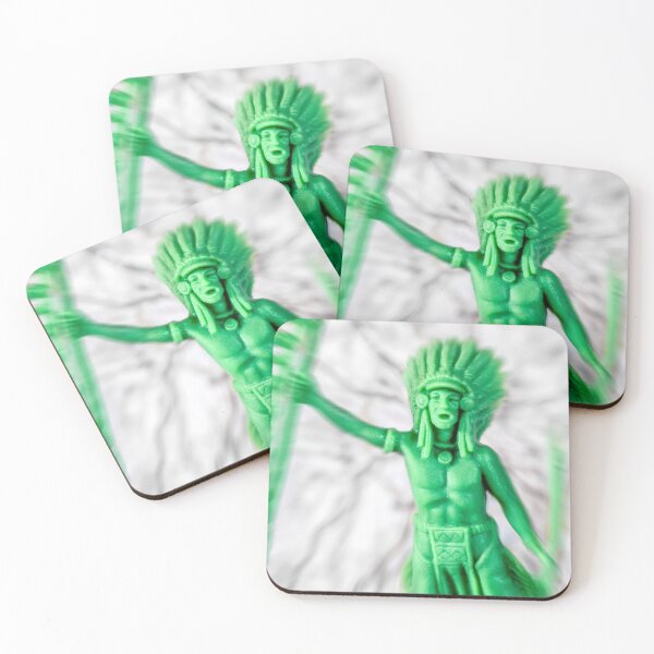 Item preview, Native american indian green plastic toy battle confrontation designed and sold by Grégory DUBUS.
