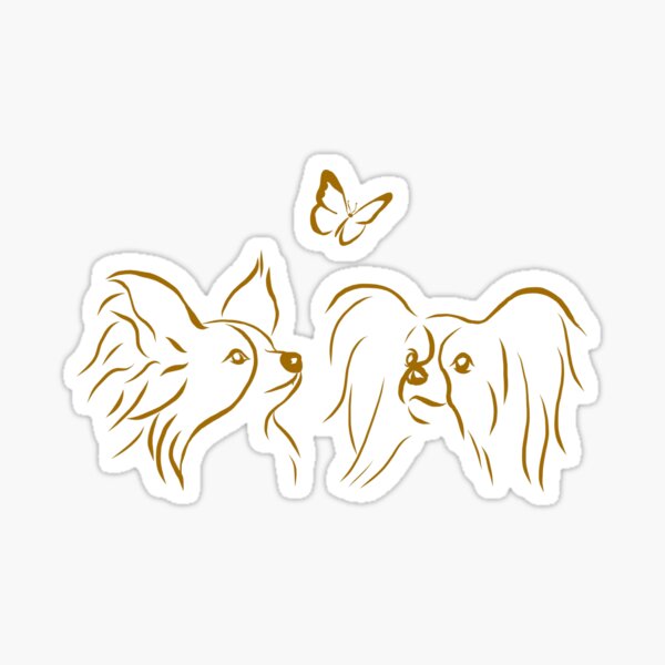 Sticker Papillon icon set 