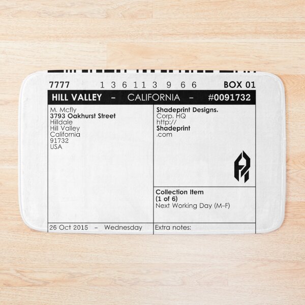Item preview, >Deliver to the McFly Residence designed and sold by shadeprint.