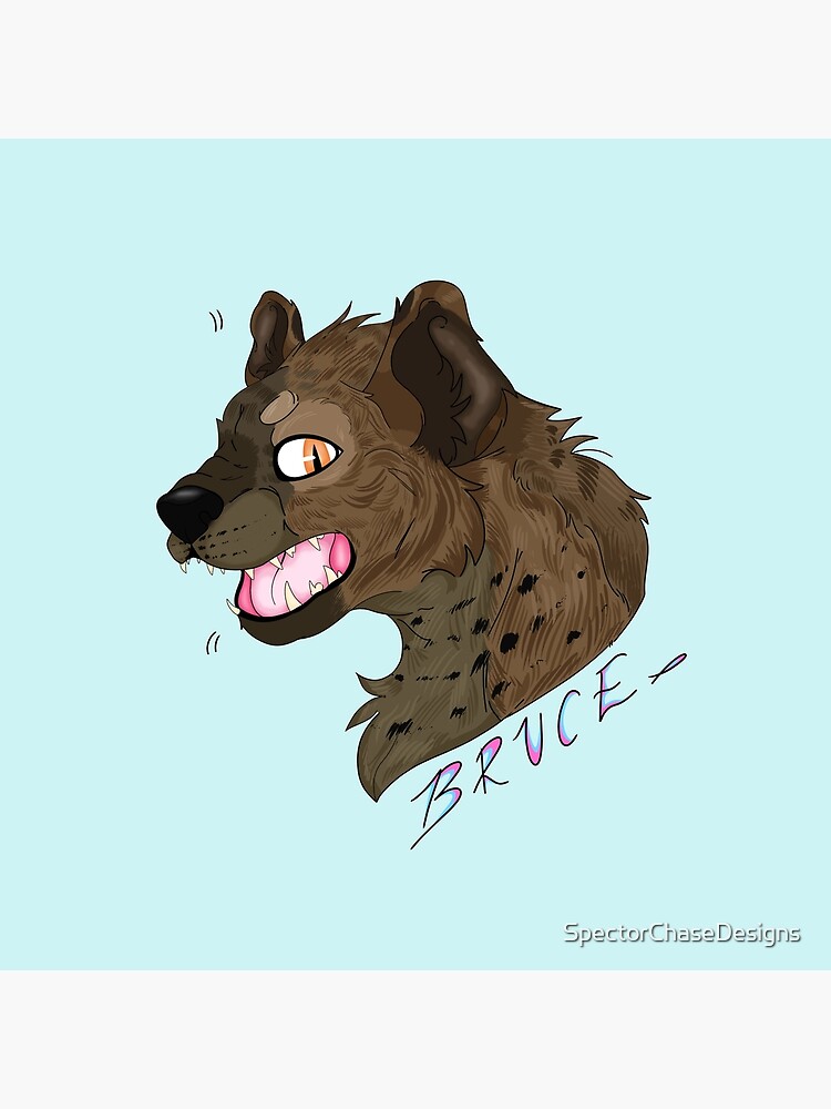 "Bruce The Hyena ~ Birds of Prey " Throw Pillow for Sale by
