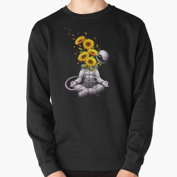 Meditation Astronaut Spring Pullover Sweatshirt