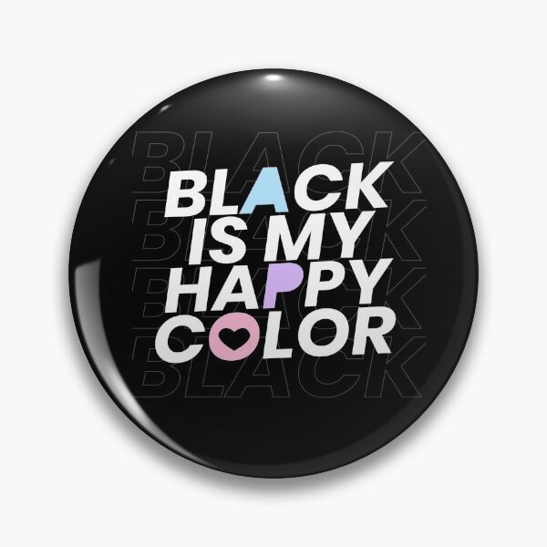 Item preview, Black Is My Happy Color Goth Black Gothic Emo designed and sold by MooonTees.