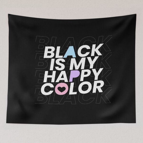 Item preview, Black Is My Happy Color Goth Black Gothic Emo designed and sold by MooonTees.