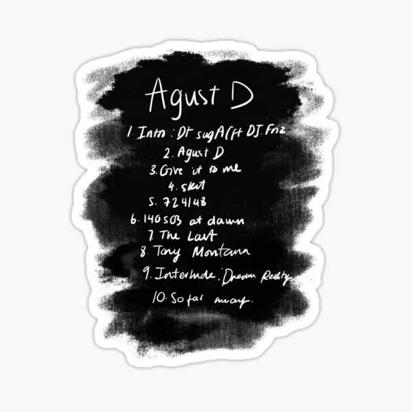 Full Album] Agust D - D-2  Mixtape — TRACKLIST 