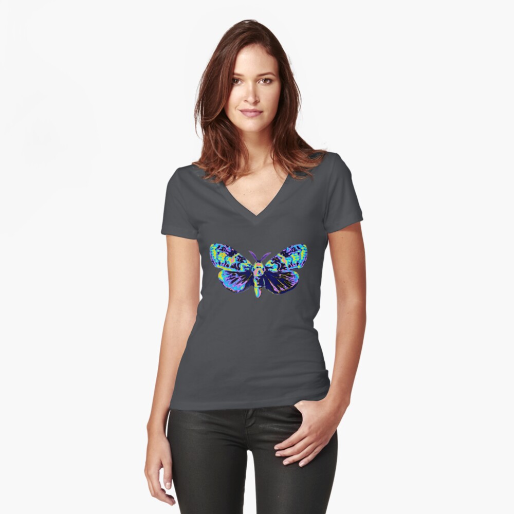 Item preview, Fitted V-Neck T-Shirt designed and sold by dinaaaaaah.