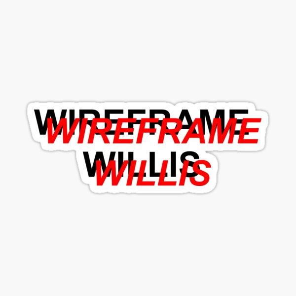 Wireframe Willis T-Shirt Sticker
