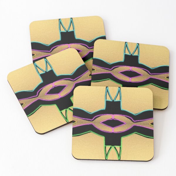 Item preview, Neon, Black and Gold Anishinaabe Abstract designed and sold by KarenDeLeary.