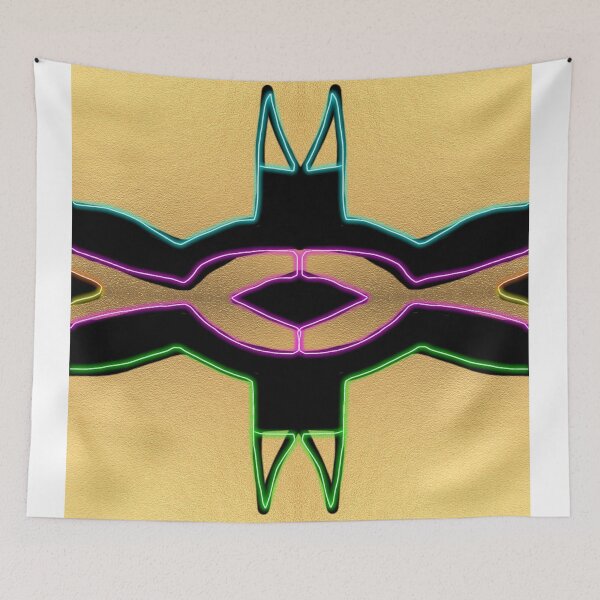 Item preview, Neon, Black and Gold Anishinaabe Abstract designed and sold by KarenDeLeary.