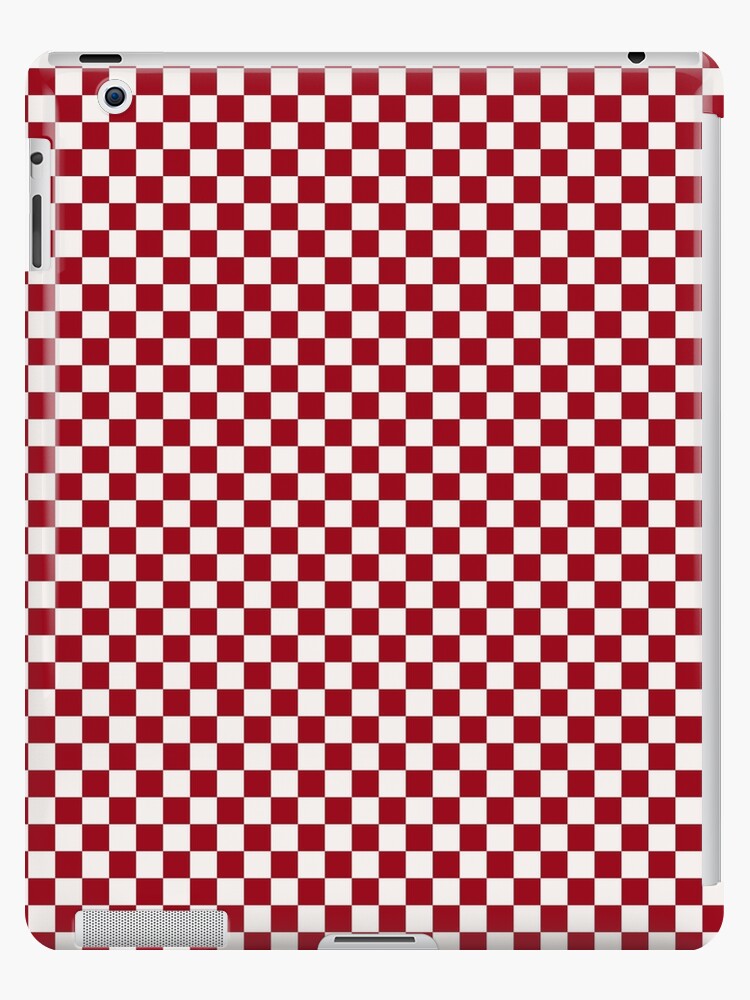 red and white picnic blanket