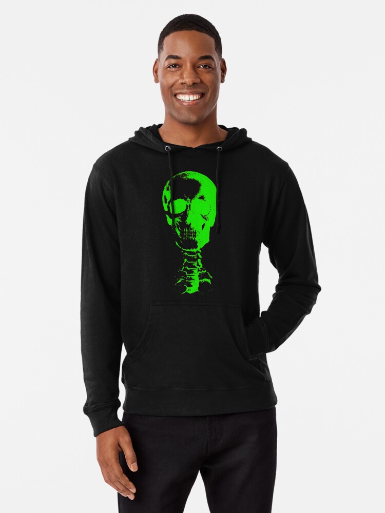 green skull hoodie