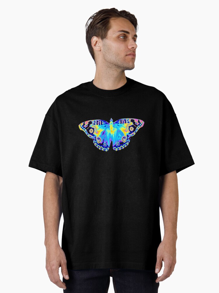 Thumbnail 1 of 7, Oversized T-Shirt, Vibrant Butterfly designed and sold by dinaaaaaah.