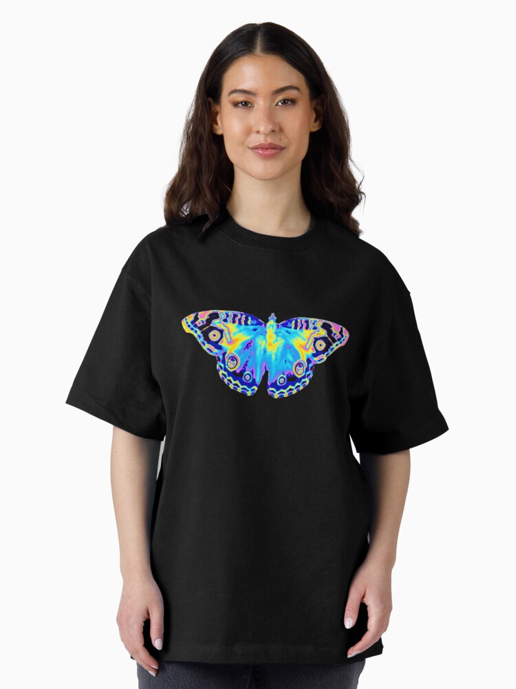 Thumbnail 2 of 7, Oversized T-Shirt, Vibrant Butterfly designed and sold by dinaaaaaah.