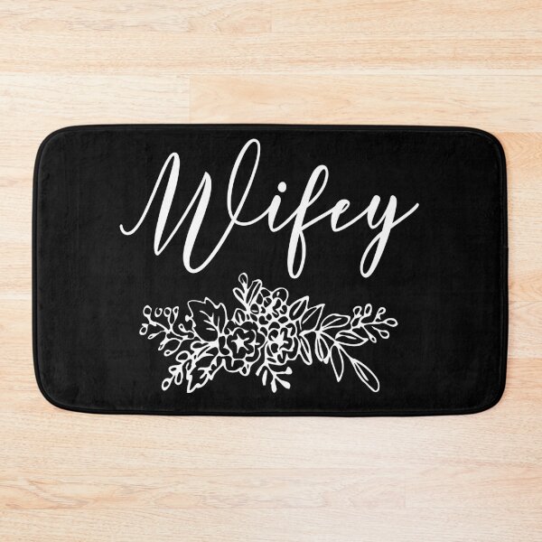 Item preview, Wifey floral wedding gift for new bride designed and sold by FreckledBliss.
