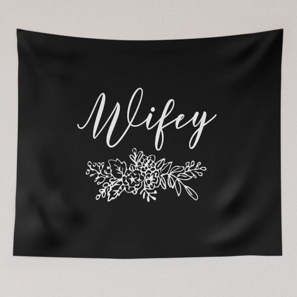 Item preview, Wifey floral wedding gift for new bride designed and sold by FreckledBliss.