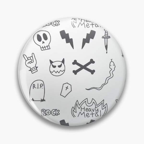Item preview, Heavy metal / punk doodles pack designed and sold by emwing14.