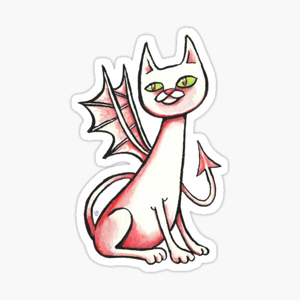 Demon Cat Sticker