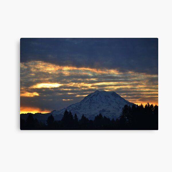 Sunrise on Mount Rainier Canvas Print