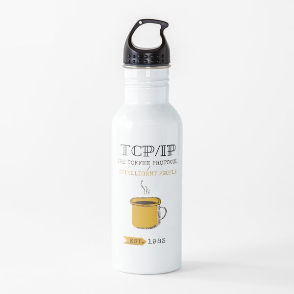 Funny Network Engineer Coffee Pun Water Bottle
