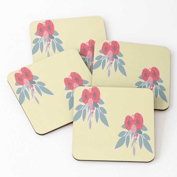 Item preview, Trendy flowers brown pattern designed and sold by tetibright.