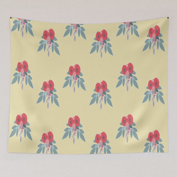 Item preview, Trendy flowers brown pattern designed and sold by tetibright.